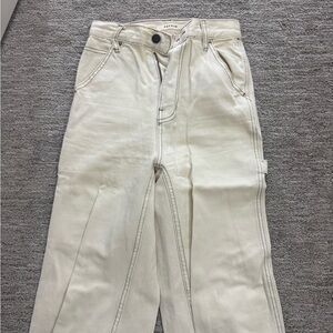 PacSun Cream Straight Leg Pants
